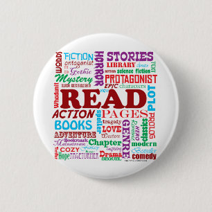 Read all about it! 6 cm round badge