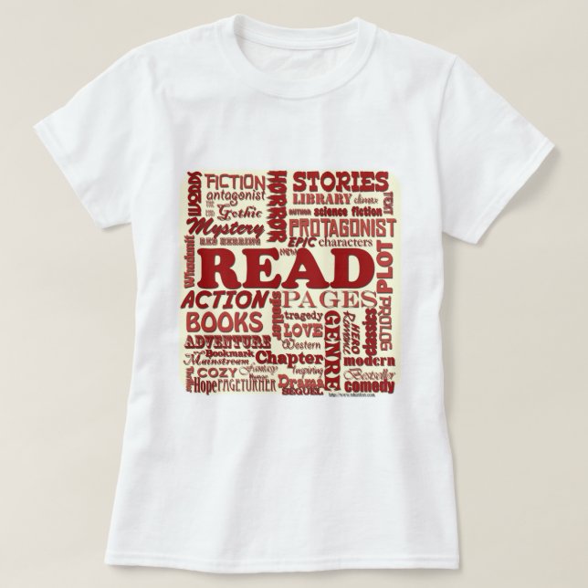 Read all about it red! T-Shirt (Design Front)