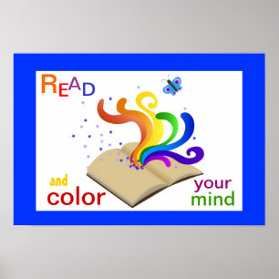 Read and Colour Your Mind Literacy Poster
