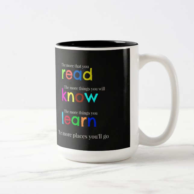 Read and learn Two-Tone coffee mug (Right)
