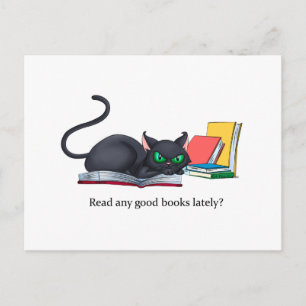 Read any good books lately? postcard