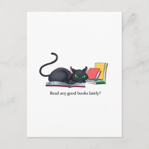 Read any good books lately? postcard