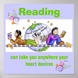 Read Around the World Literacy Poster
