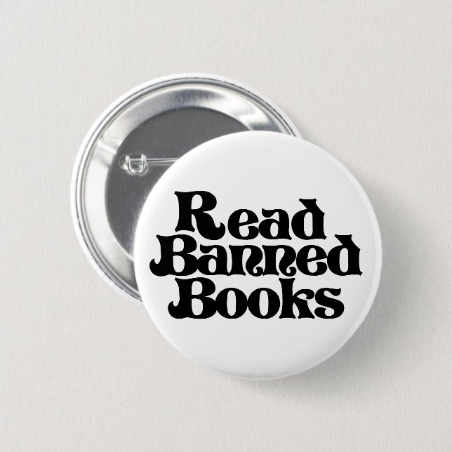 Read Banned Books 6 Cm Round Badge (Front & Back)