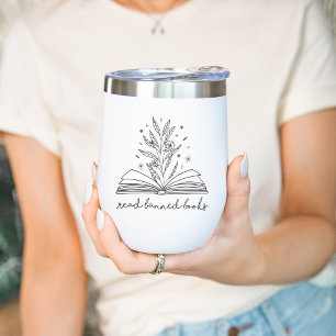 Read Banned Books Blooming Floral Book