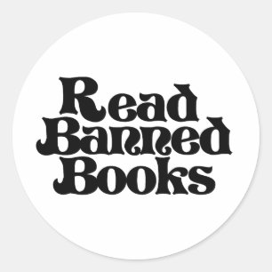 Read Banned Books Classic Round Sticker