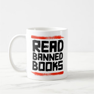 READ BANNED BOOKS COFFEE MUG