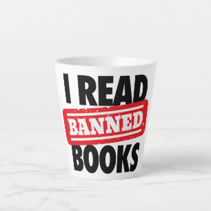 Read Banned Books Latte Mug