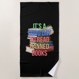 Read Banned Books Librarian Bookworm Book Reader Beach Towel