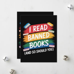 Read Banned Books Librarian Week Holiday Card