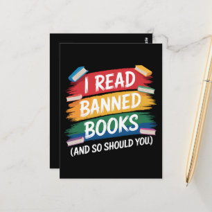 Read Banned Books Librarian Week Postcard