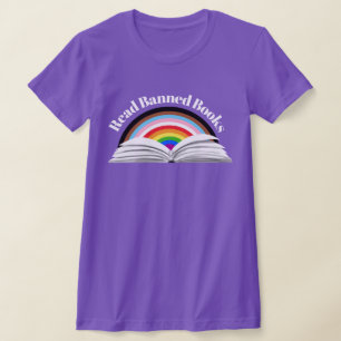 Read Banned Books Progress Pride T-Shirt