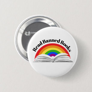 Read Banned Books Rainbow 6 Cm Round Badge
