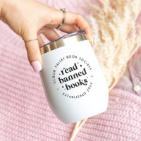 Read Banned Books Retro Lettering Personalised