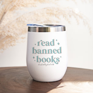 Read Banned Books Retro Lettering Personalised