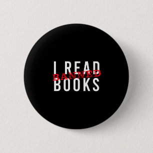 Read banned books teacher reading school book 6 cm round badge