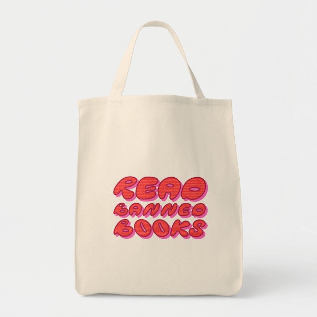 Read Banned Books Tote Bag (Front)