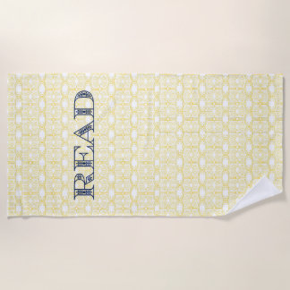 READ BEACH TOWEL