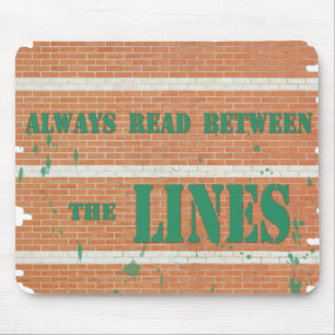 Read Between the Lines Mouse Mat