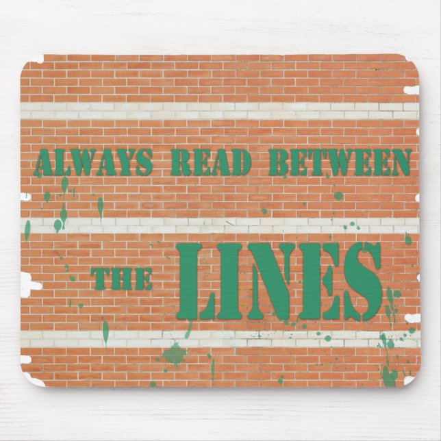 Read Between the Lines Mouse Mat (Front)