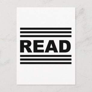 Read Between The Lines Postcard