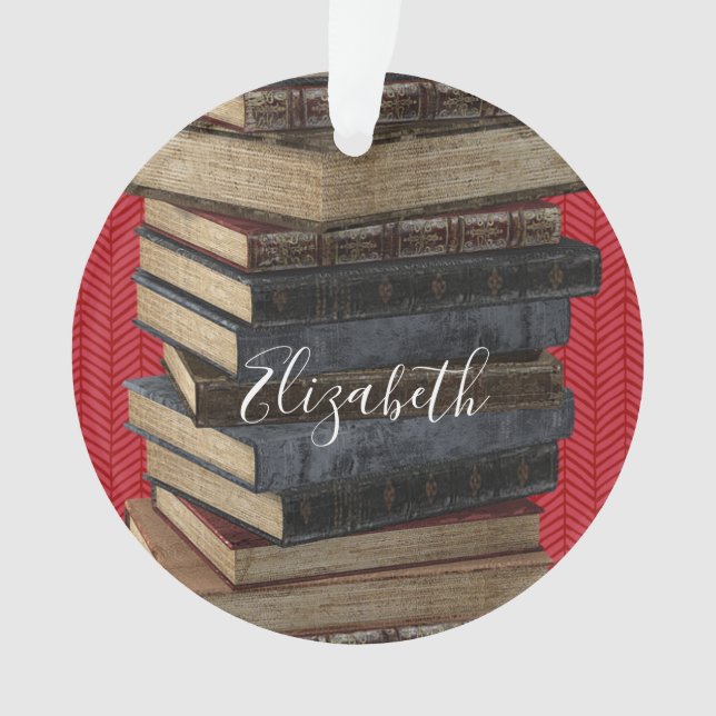 Read Book Club Monogram Ornament (Front)