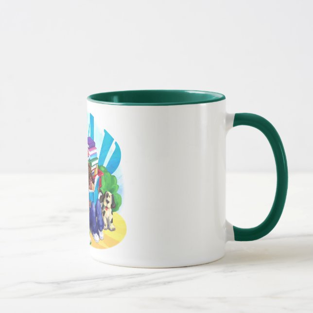READ Book Wagon Art Mug (Right)