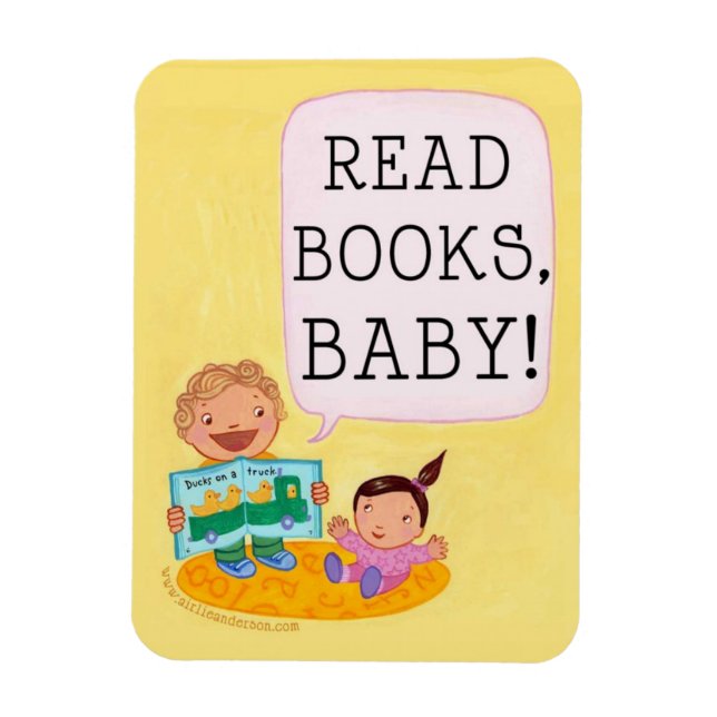 Read Books, Baby! magnet (Vertical)