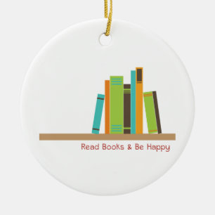 Read Books Ceramic Tree Decoration