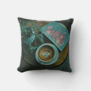 Read Books, Drink Coffee Cushion