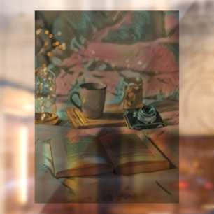 Read Books, Drink Coffee Window Cling