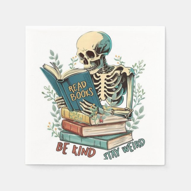 Read Books Paper  Napkin (Front)