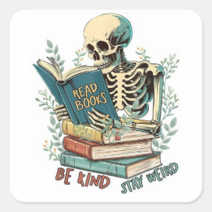 Read Books  Square Sticker