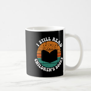 Read children's books funny vintage retro men coffee mug
