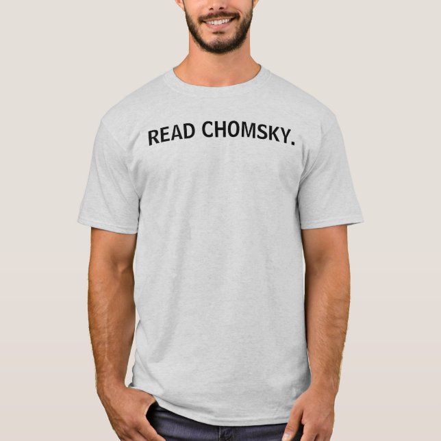 READ CHOMSKY. T-Shirt (Front)