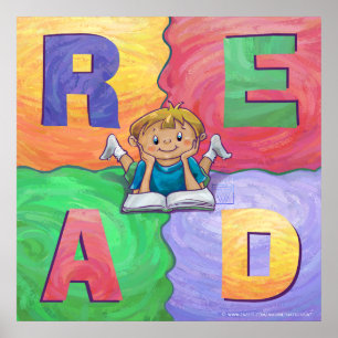 READ Colorful Poster
