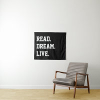 Read Dream Live. Custom Motivational Wall Art