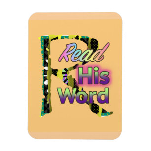 Read HIS Word Refrigerator Magnet