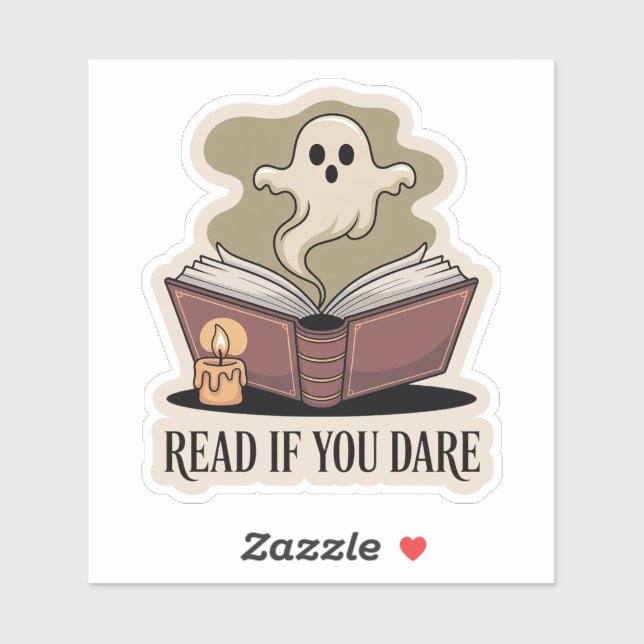 Read If You Dare - Cosy Spooky Book Ghost (Sheet)