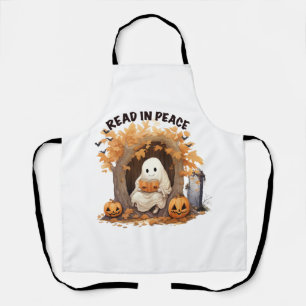 Read in Peace Boo Ghost Apron