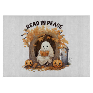 Read in Peace Boo Ghost Cutting Board