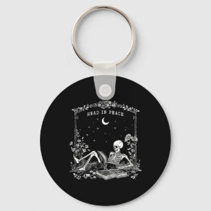 Read In Peace Spooky Teacher Skeleton Trick Teach Key Ring