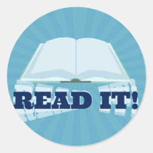 Read It Go Promote Your Book Here Classic Round Sticker