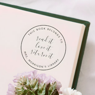 Read It Love It Return It   This Book Belongs To Self-inking Stamp