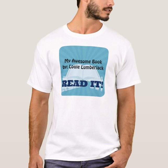 Read It Promotional Writers Custom Design T-Shirt (Front)
