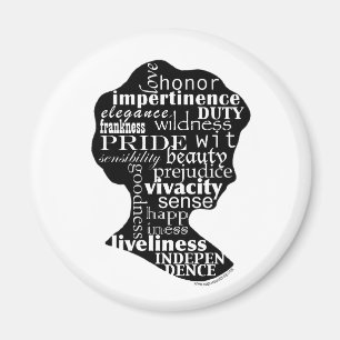 Read Jane Austen Cameo Magnet