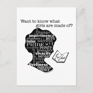 Read Jane Austen Postcard