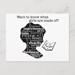 Read Jane Austen Postcard