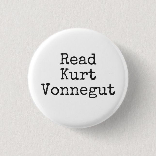 Read Kurt Vonnegut 3 Cm Round Badge (Front)