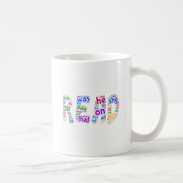 Read! Learn your Sight Words! Coffee Mug (Right)